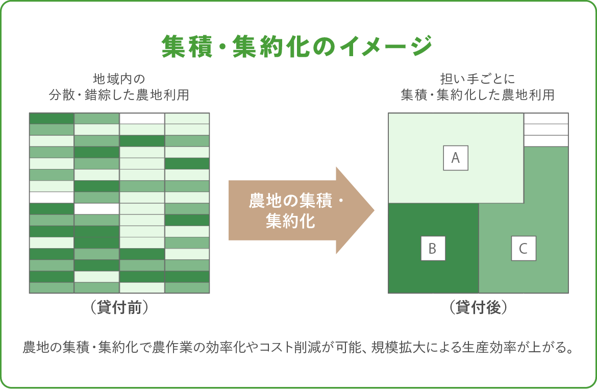 集積・集約化のイメージ